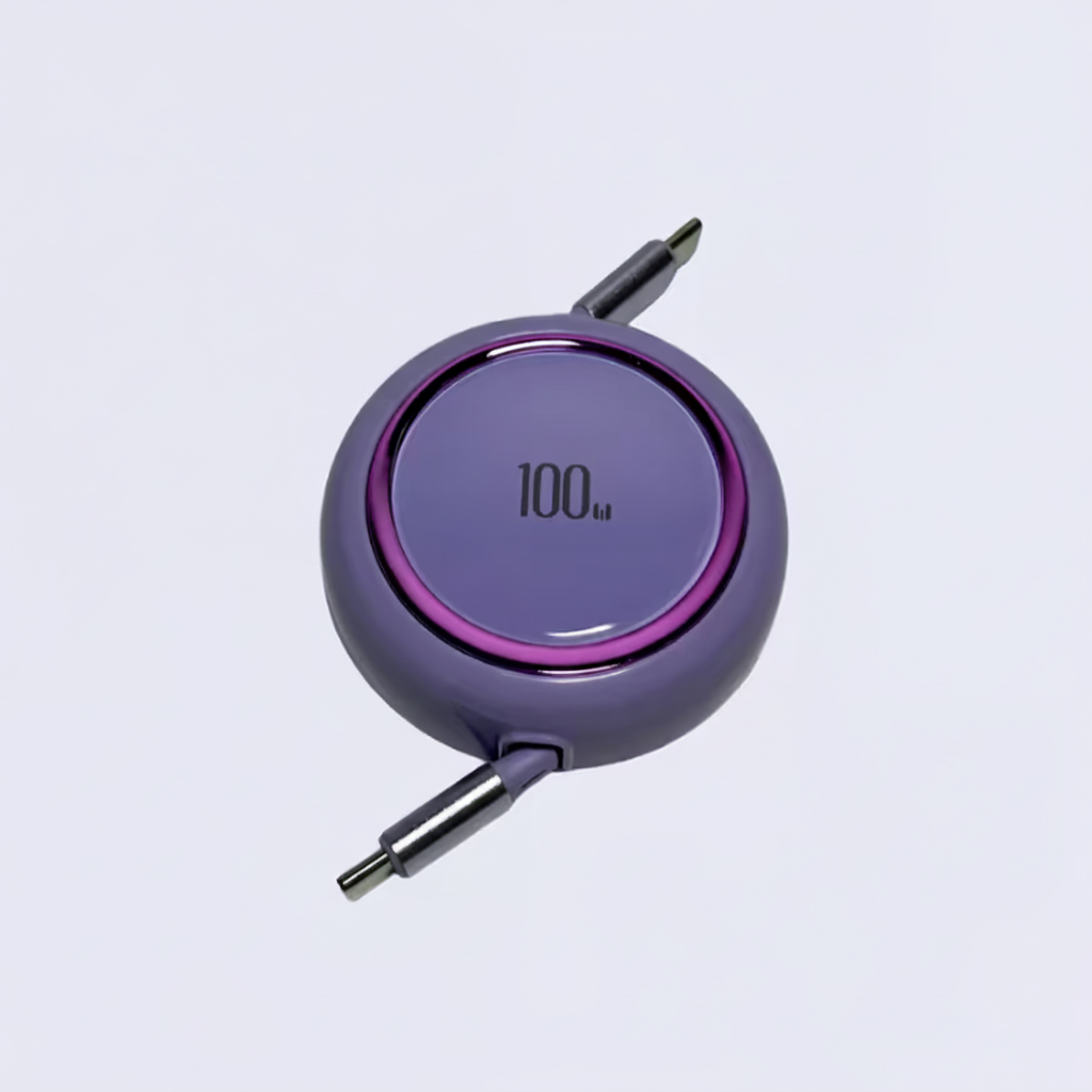 100W Retractable Fast Charging Cable – Dual Type-C