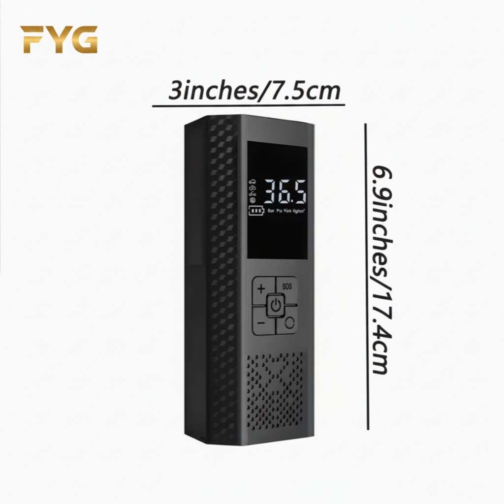 FYG Portable Tyre Inflator - Dimensions